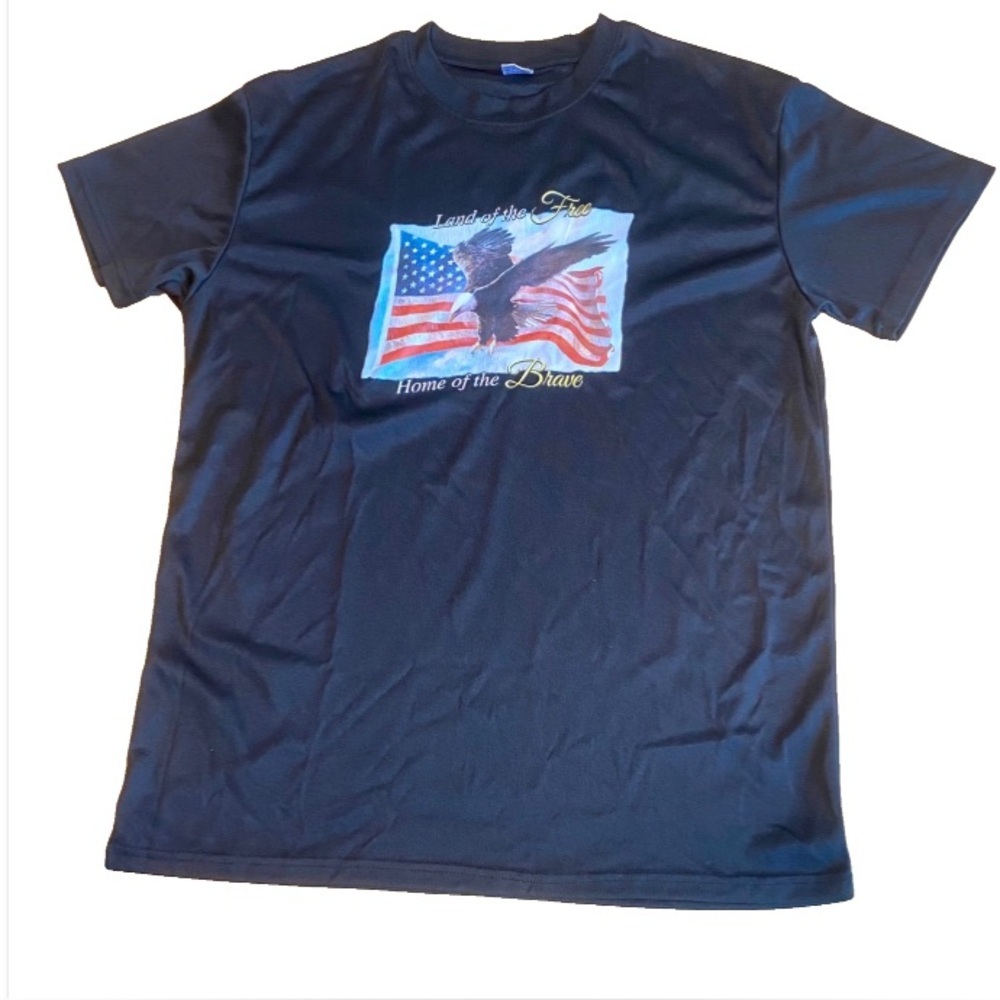 Men's NWOT Patriotic Land Of The Free Tee-Shirt Size Large